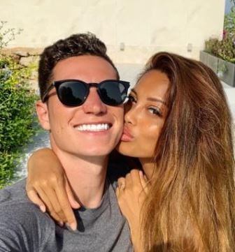 Hans-Jurgen Draxler son Julian Draxler with his girlfriend.